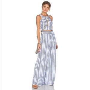 Tularosa Blue and White Striped Pant Set